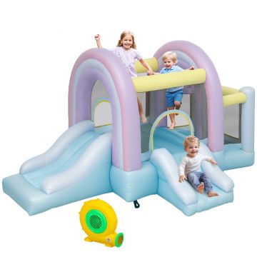 AIYAPLAY Hüpfburg, Piscină cu Bile, 2 Tobogane, Țesătură Oxford, Rezistent la UV, Blower, Colorat | Aosom Romania AIYAPLAY Hüpfburg, Piscină cu Bile, 2 Tobogane, Țesătură Oxford, Rezistent la UV, Blower, Colorat | Aosom Romania