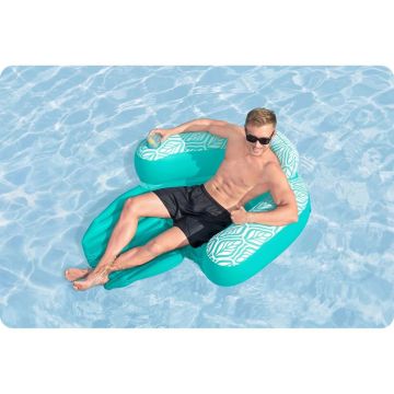 Fotoliu gonflabil pentru plajapiscina Bestway Comfort Plush Pro Albastru 145x120 cm cu tetiera,suport pahar,sezut cu orificii,material PVC rezistent cu suprafata placuta la atingere,Sarcina admisa 100 kg Fotoliu gonflabil pentru plajapiscina Bestway Comfort Plush Pro Albastru 145x120 cm cu tetiera,suport pahar,sezut cu orificii,material PVC rezistent cu suprafata placuta la atingere,Sarcina admisa 100 kg
