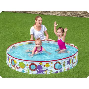 Piscina pentru gradina Bestway Fill and Fun Fish 152x25 cm 435 litri Piscina pentru gradina Bestway Fill and Fun Fish 152x25 cm 435 litri
