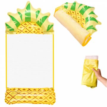 Saltea gonflabila tip hamac, pentru plaja si piscina, dimensiune 135 x 72 cm, model Ananas Saltea gonflabila tip hamac, pentru plaja si piscina, dimensiune 135 x 72 cm, model Ananas