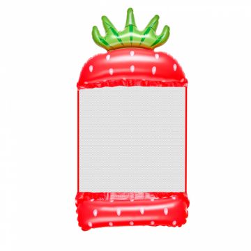 Saltea gonflabila tip hamac, pentru plaja si piscina, dimensiune 150 x 70 cm, model Capsunica Saltea gonflabila tip hamac, pentru plaja si piscina, dimensiune 150 x 70 cm, model Capsunica